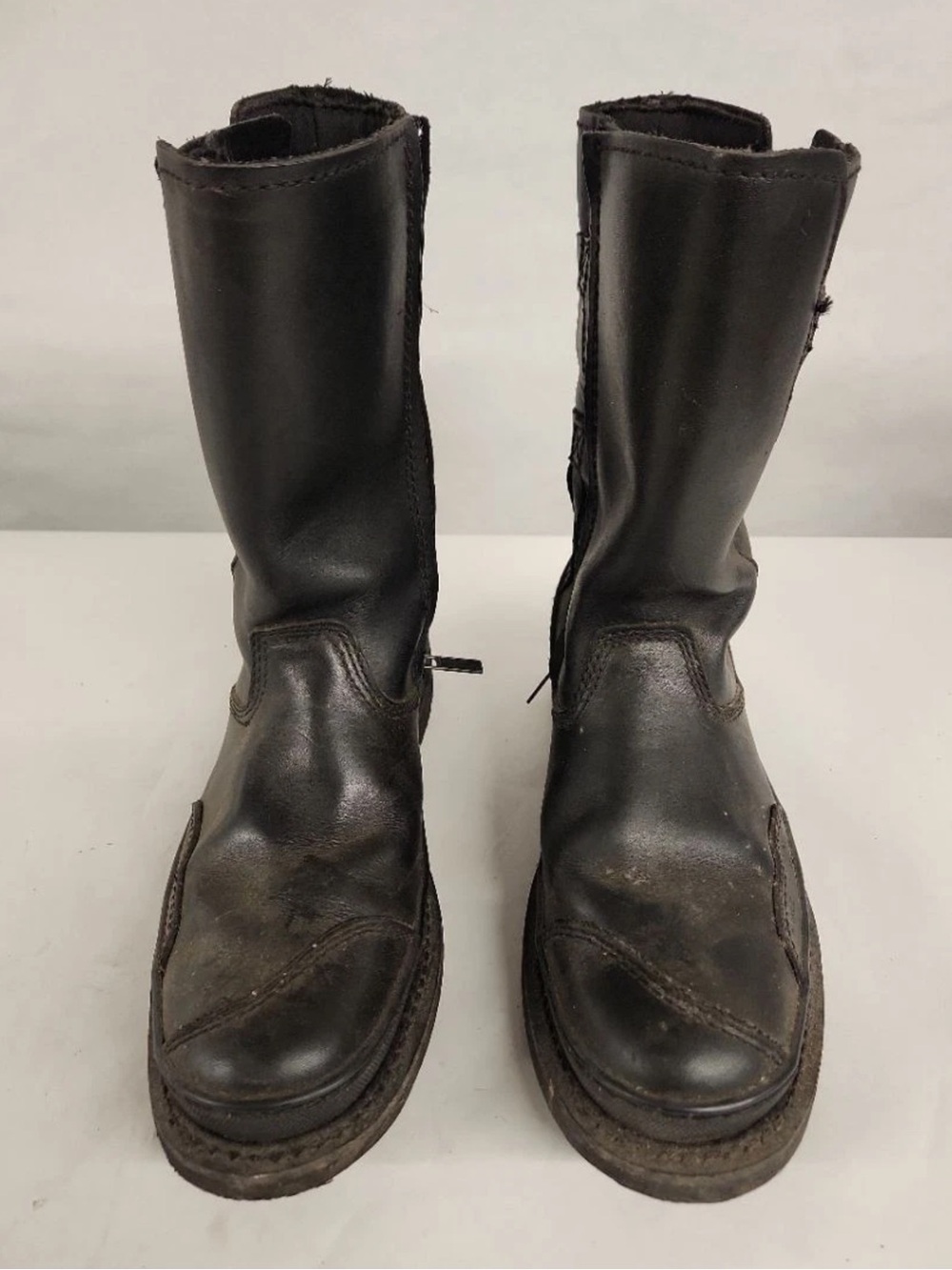 Distressed Classic Harley-Davidson Men's Black Boots Size 11.5 - Picture 9 of 9